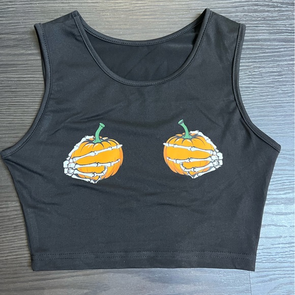 Pumpkin crop top - Picture 1 of 2